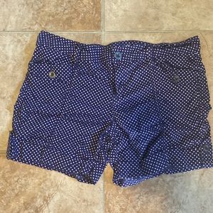 No Boundaries Navy Blue Polka Dot Women’s Shorts
